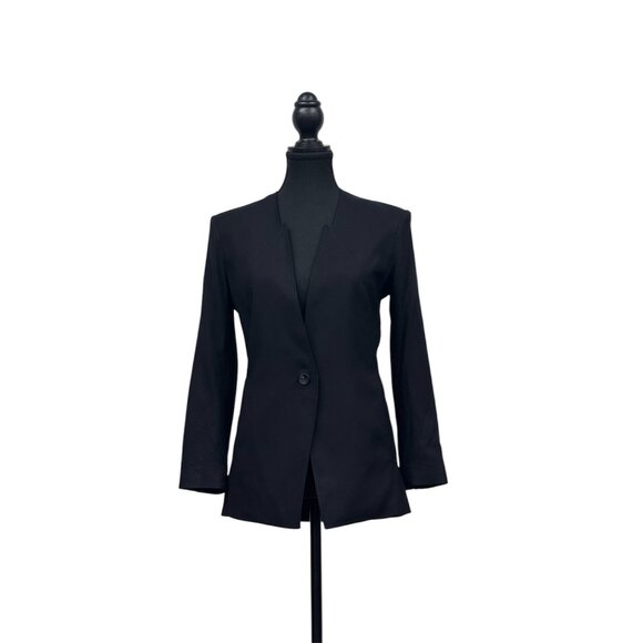 Helmut Lang No-Lapel Blazer – Minimalist Runway Elegance - Picture 1 of 7